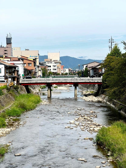 River and bridge in Hida Takayama old town
