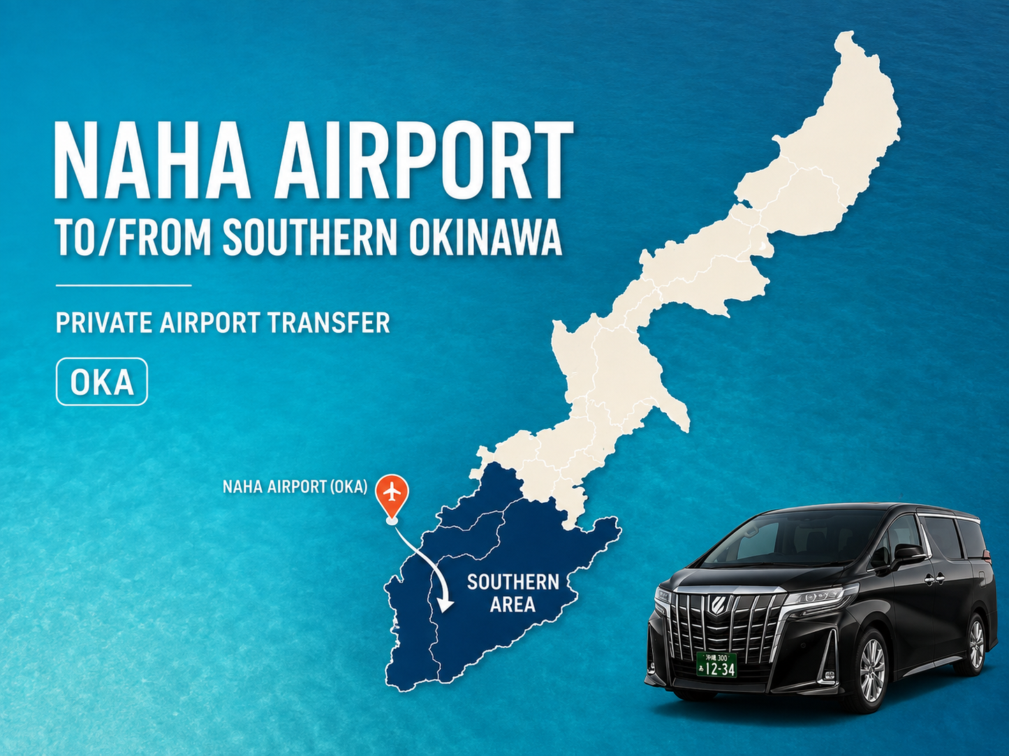 Private Transfer: Naha Airport (OKA) to/from Southern Okinawa