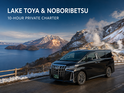 Sapporo to Lake Toya and Noboribetsu private charter day tour in Hokkaido