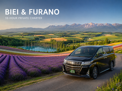 Sapporo to Biei and Furano private charter tour with Blue Pond in Hokkaido