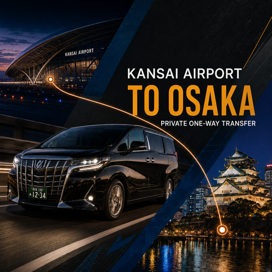 Kansai Airport to Osaka private transfer | TOUSHIN Licensed Vehicle