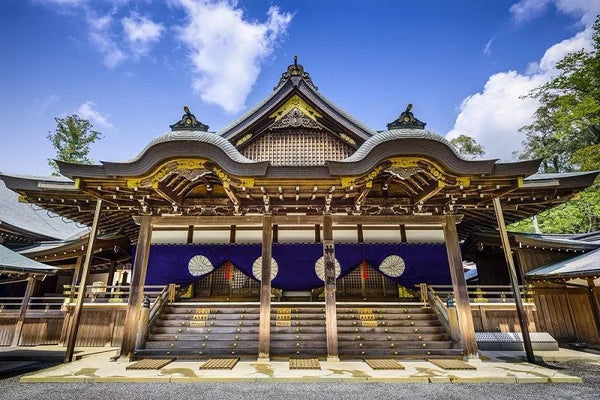 Wooden shrine building at Ise Jingu in Mie Prefecture